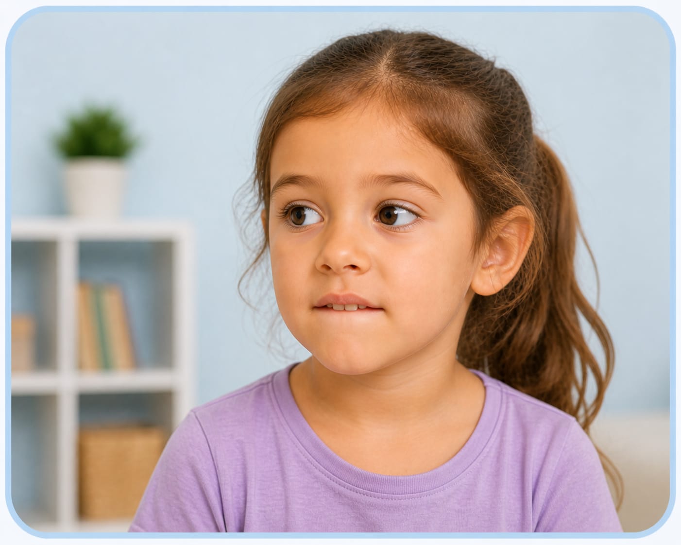 Child lip biting